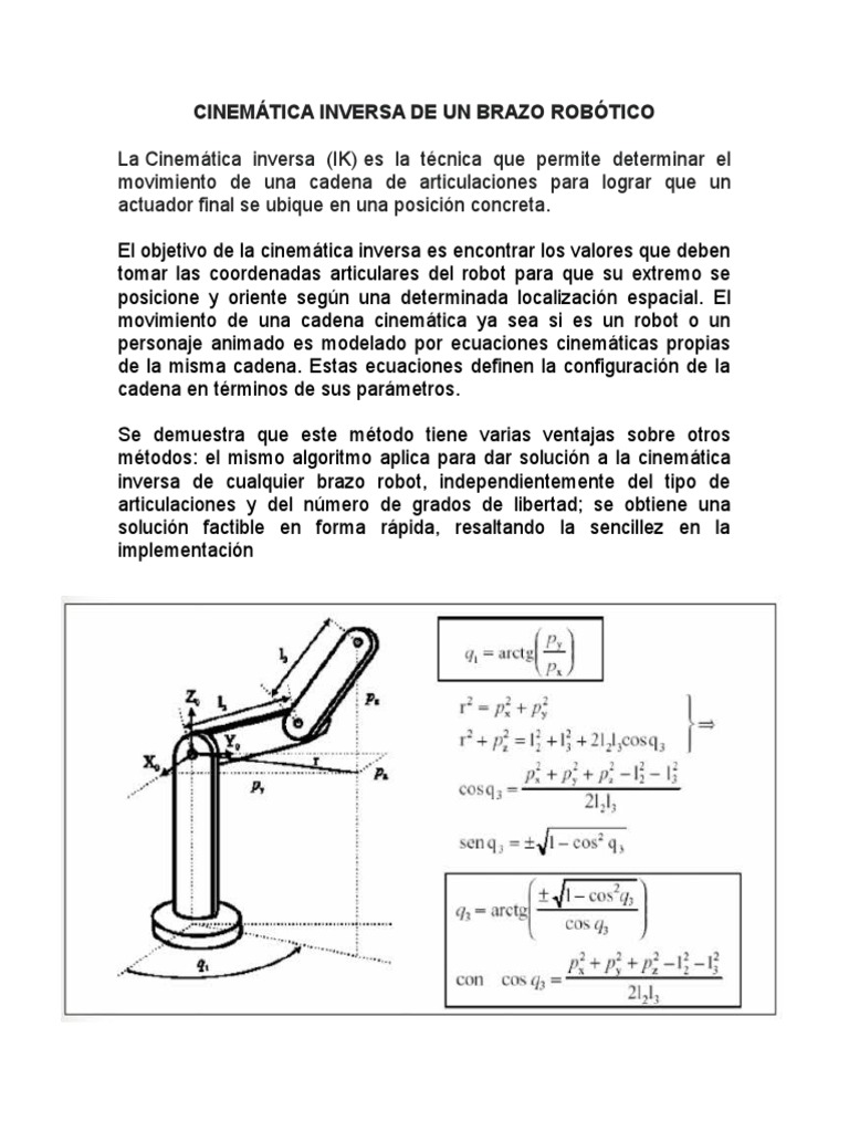 Copia de Copia de Cinemática Inversa | PDF