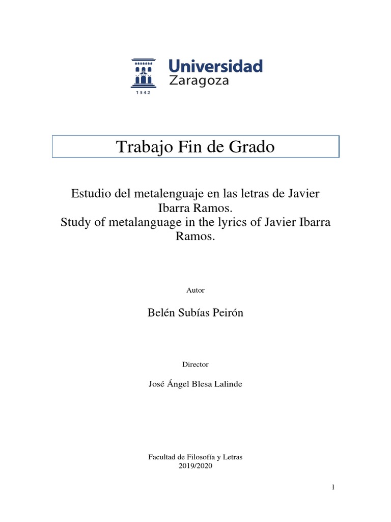 Taz TFG 2020 1953 | PDF | Música hip-hop | Lingüística, image size:768x1024