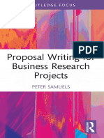 Samuels - Proposal Writing For Business Research Projects-Routledge 2022
