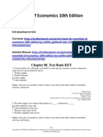Essentials of Economics 10th Edition Schiller Test Bank Download