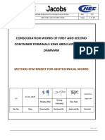 Method Statement For Geotechnical Works