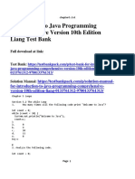 Introduction To Java Programming Comprehensive Version 10th Edition Liang Test Bank 1