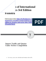 Essentials of International Economics 3rd Edition Feenstra Solutions Manual Download