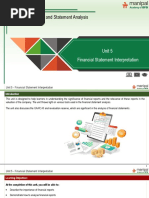 FRSA - Unit 5 - Financial Statement Interpretation