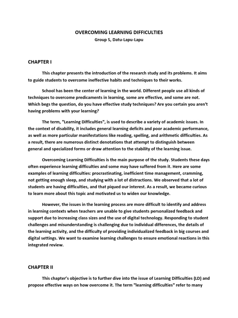 PDF Learning Disability Dyslexia