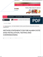 Method Statement - Fire Alarm