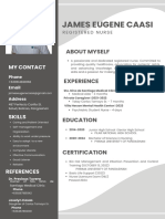 Grey White Modern Graphic Designer Resume