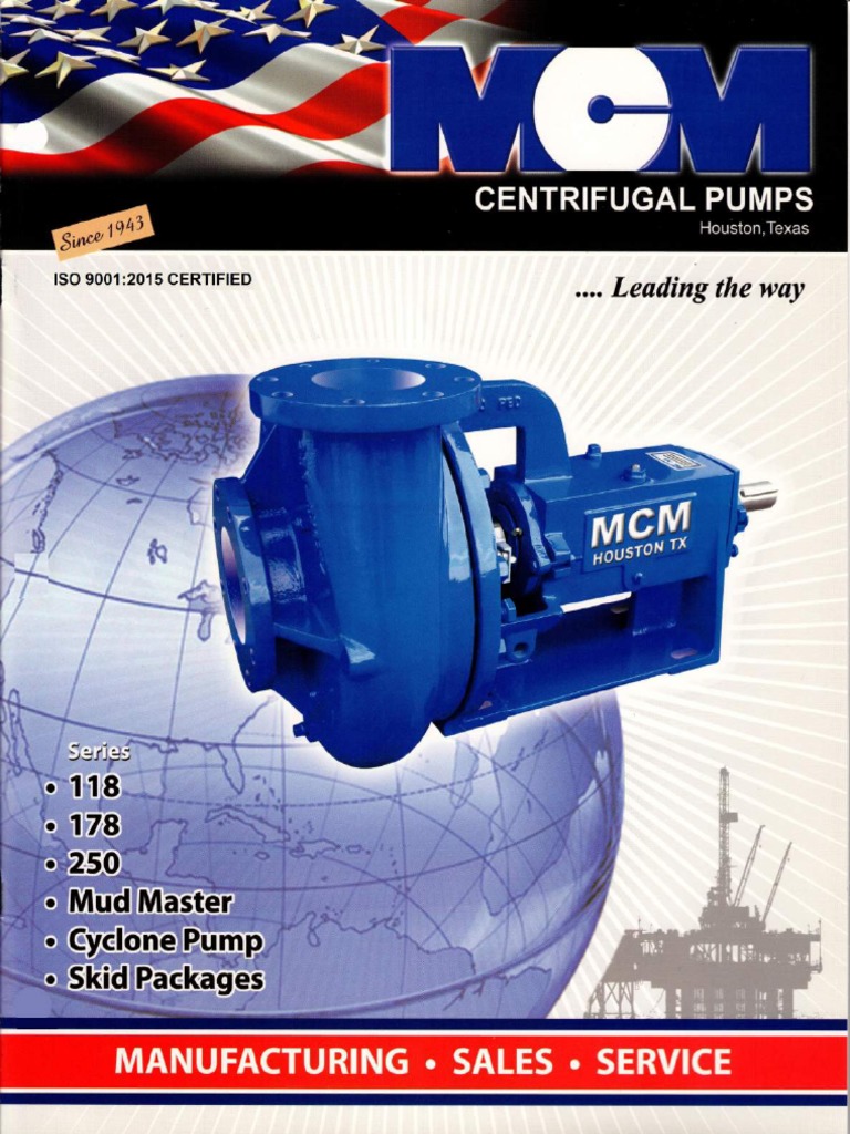 Mcm Centrifugal Pump Catalog Pdf