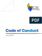 Code of Conduct - CS ENERGY - July 2014