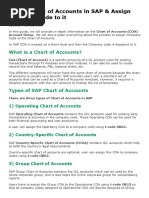 How To Define Chart of Accounts in SAP & Assign Company Code