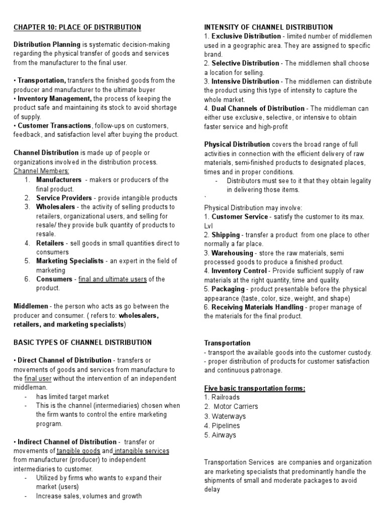 Distribution Strategy Essentials | PDF | Business