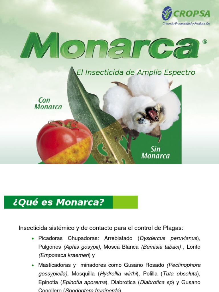 Insecticida Monarca: Control de Plagas | PDF | Plaga (organismo ...