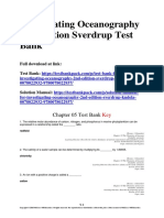 Investigating Oceanography 2nd Edition Sverdrup Test Bank 1