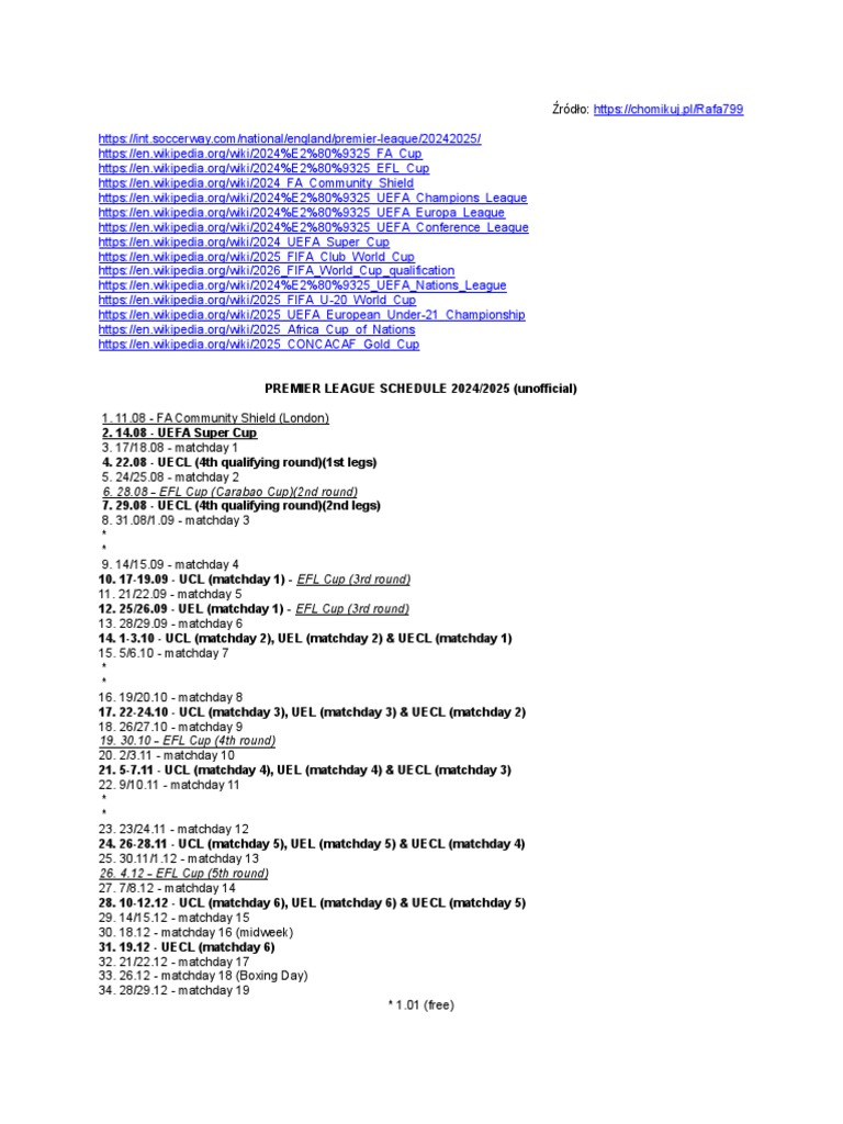2026 PREMIER LEAGUE SCHEDULE visual data 2