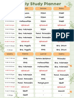 Jadwal Pelajaran Kelas 5