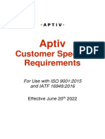 Aptiv Customer Specific Requirements June 20th 2022