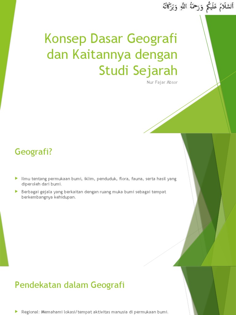 Konsep dasar geografi dan kaitannya dengan studi sejarah pdf