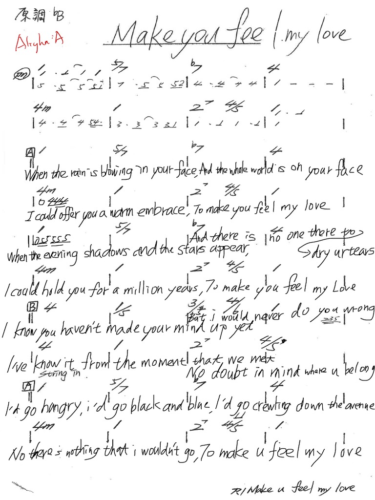 Make You Feel My Love | PDF