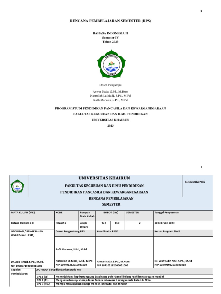 RPS PPKN 2023 | PDF