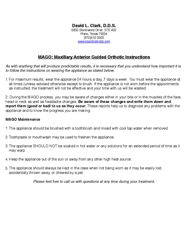 MAGO+ORTHO+INSTRUCTIONS PDF