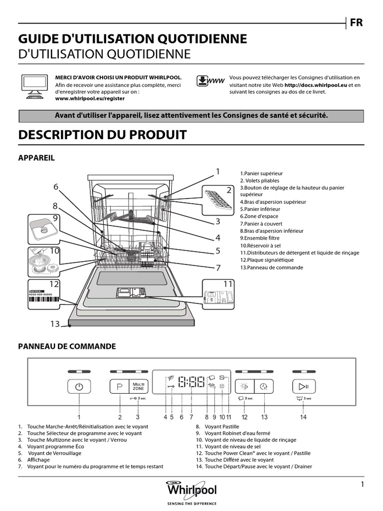Manuel LaveVaisselle Whirlpool PDF — free download