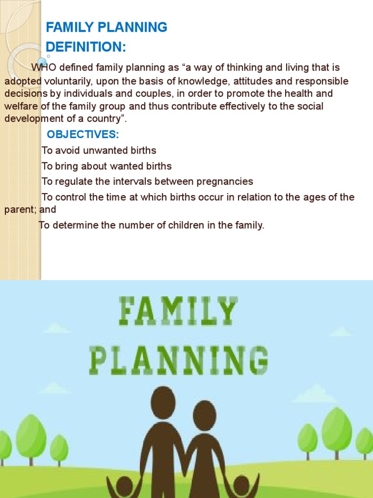 Family Planning PDF Birth Control Family Planning