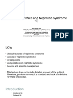 Lecture-Glomerulopathies and Nephrotic Syndrome