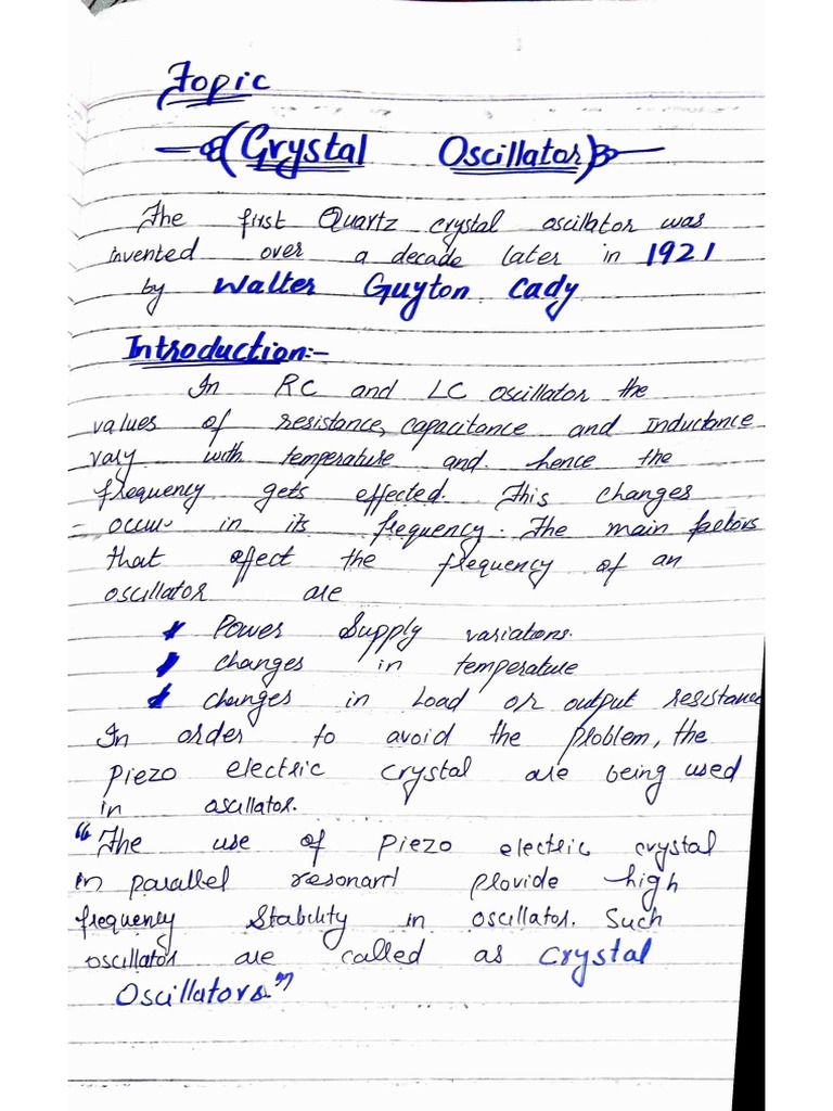 Crystal Oscillator PDF