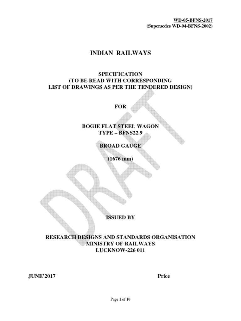 Draft Spec. WD-05-BFNS-2017 | PDF | Specification (Technical Standard)