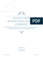 Master Thesis Entrepreneurial Risk Management