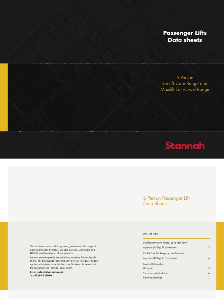 6-Person Passenger Lift Specifications | PDF | Elevator | Door
