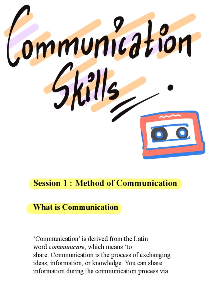Communication Skills | PDF