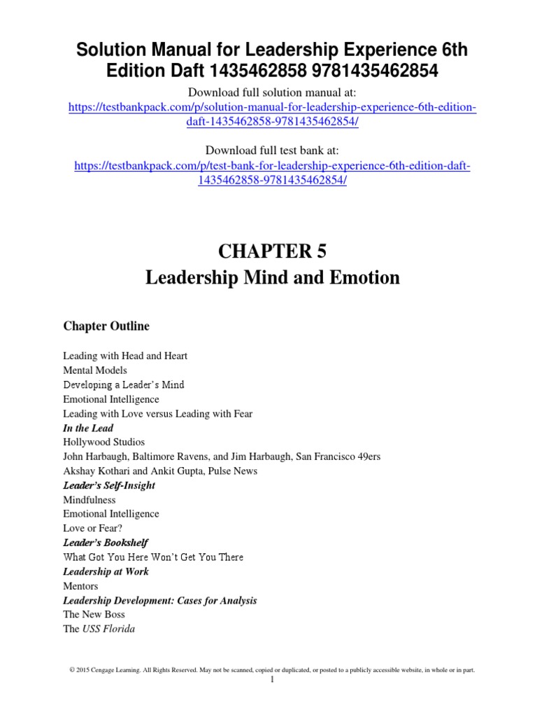 Cultivating Leadership Through Emotion | PDF