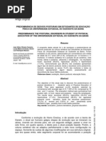 cia de Desvios Posturais Em Estudantes de Educaçao Fisica Da Universidade Estaduais