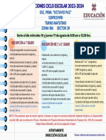 Inscripción de 2° A 5° Grado Inscripción A 1° Grado Inscripción A 6° Grado