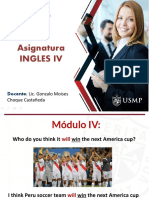 INGLÉS IV - MÓDULO IV Will Vs Be Going To