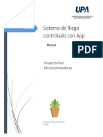 Manual Sistema de Riego Desde App