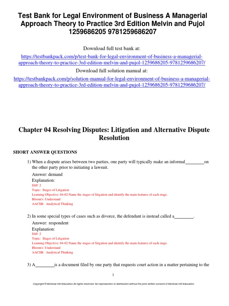 Legal environment of business a managerial approach theory to practice