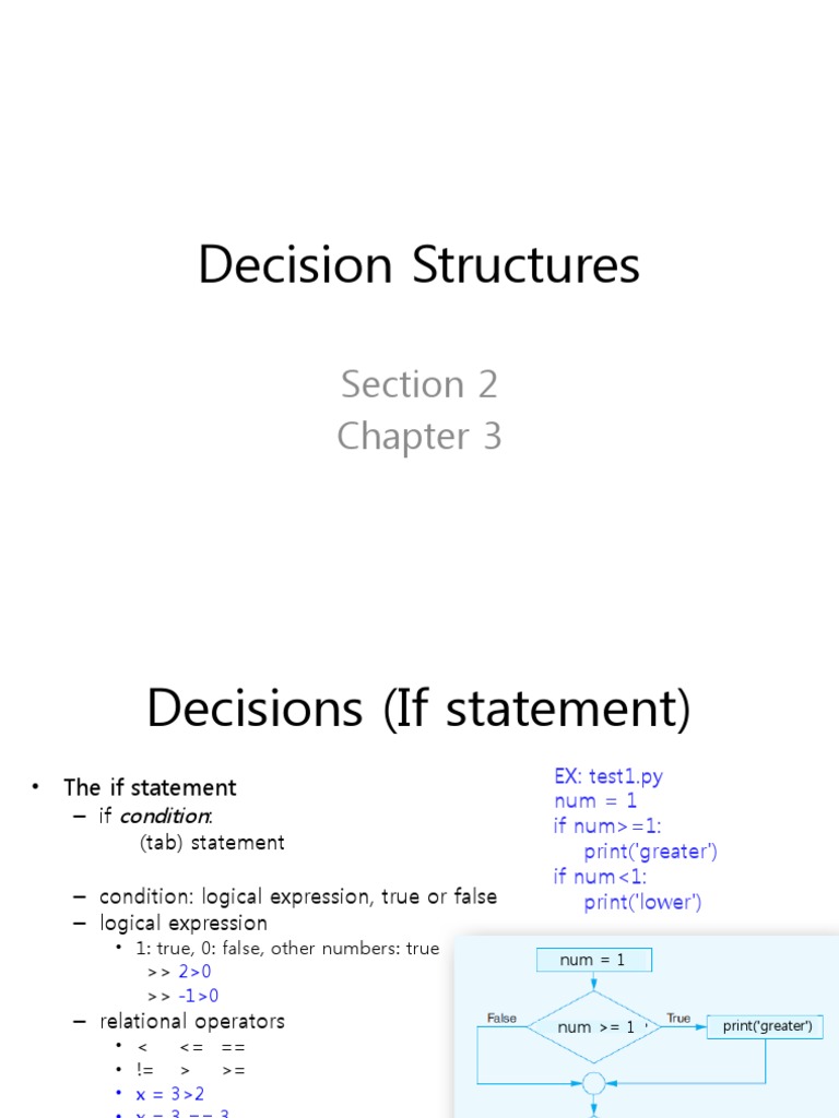 3-2 Decision Operators | PDF | Computer Programming