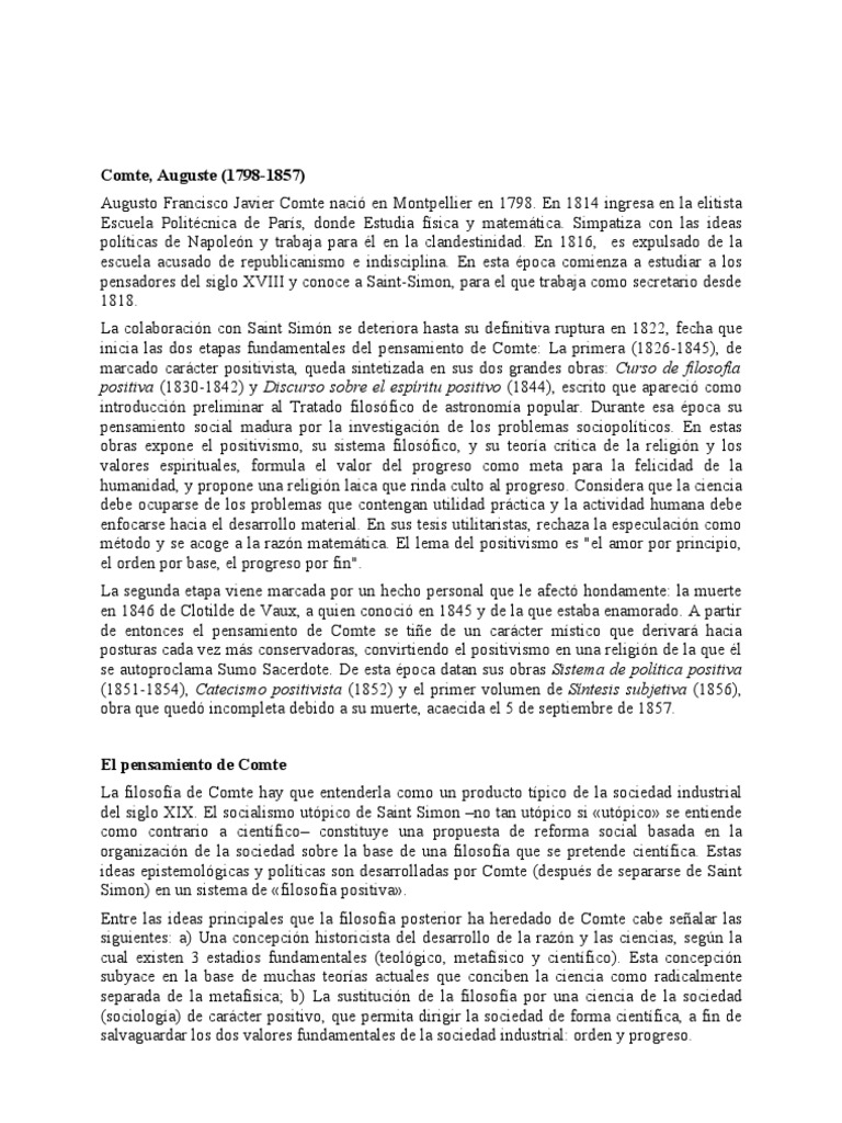 COMTE y Durkheim Émile Durkheim Positivism