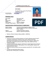 Curriculum Vitae (CV) - Mohd Faizal Bin Fadzli - 2023