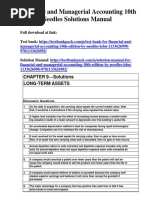 Financial and Managerial Accounting 10th Edition Needles Solutions Manual Download