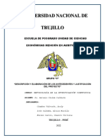 INFORME GRUPO 3 - DESCRIPCION, ELABORACION DE ANTECEDENTES Y JUSTIFICACION DEL PROYECTO (1)