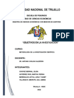 Informe Grupo 5 - Objetivos de La Investigacion
