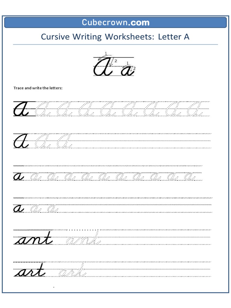 Cursive Writing | PDF