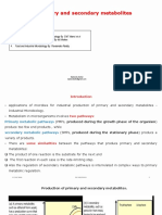 Primary and Secondary Metabolites MCBA P7 T