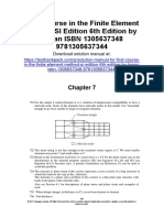 First Course in The Finite Element Method SI Edition 6th Edition Logan Solutions Manual Download