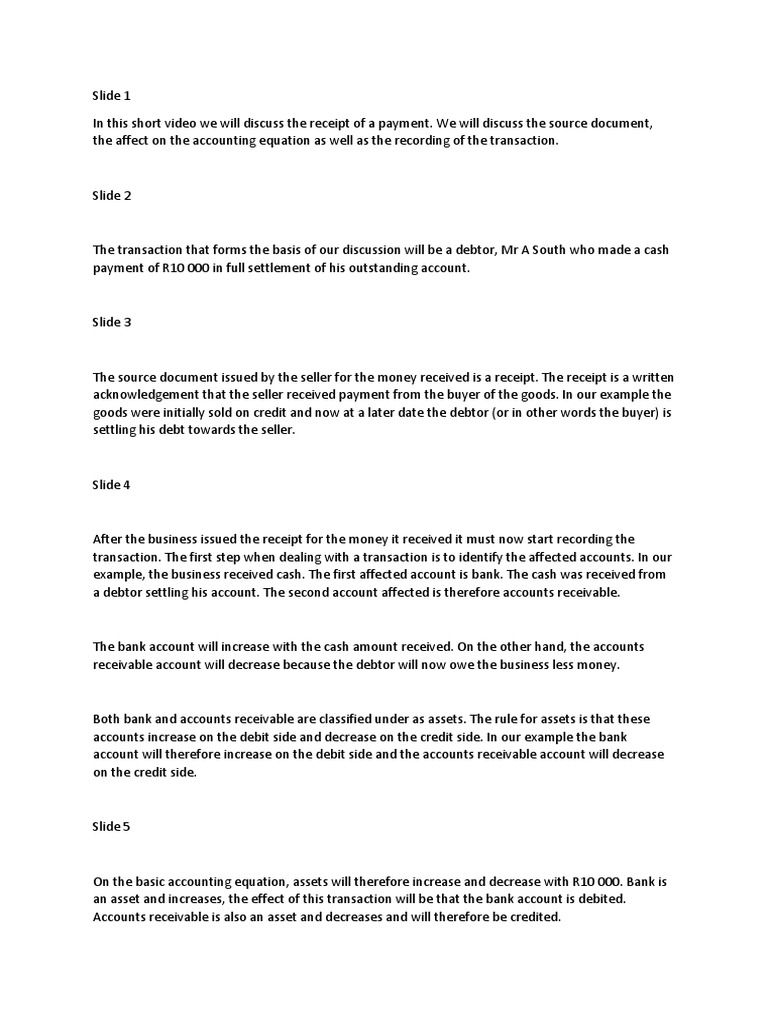 Recording Cash Payment Transactions | PDF