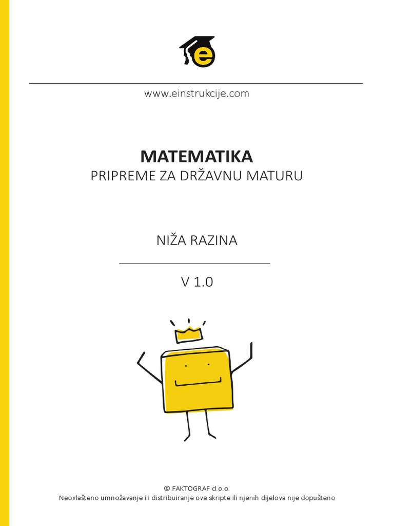 Matematika B Razina Einstrukcije | PDF