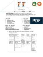 Discussion Argumentation Worksheet